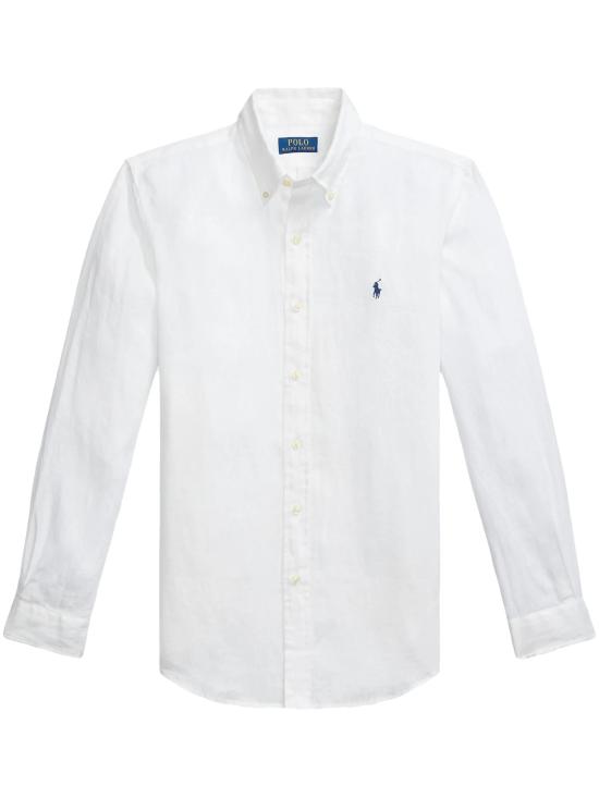 26SS 랄프 로렌 긴팔 셔츠 710966294003 CERAMIC WHITE
