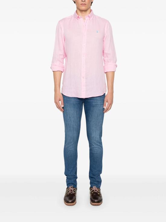 26SS 랄프 로렌 긴팔 셔츠 710966294009 CARMEL PINK - RALPH LAUREN