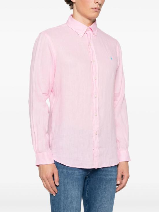 26SS 랄프 로렌 긴팔 셔츠 710966294009 CARMEL PINK - RALPH LAUREN