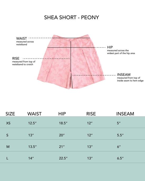  론 숏팬츠 Lwn Shea Short Peony Shorts - LWN