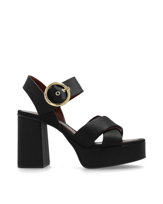  씨바이클로에 샌들 SB36033C black satin NERO