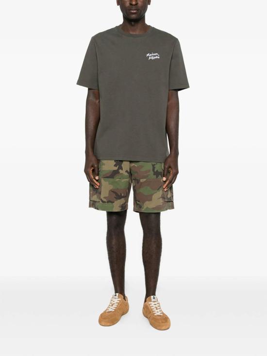 26SS 메종키츠네 핸드라이팅 컴포트 티셔츠 MM00126KJ7025BELUG Grey - MAISON KITSUNE