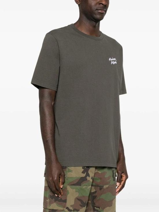 26SS 메종키츠네 핸드라이팅 컴포트 티셔츠 MM00126KJ7025BELUG Grey - MAISON KITSUNE
