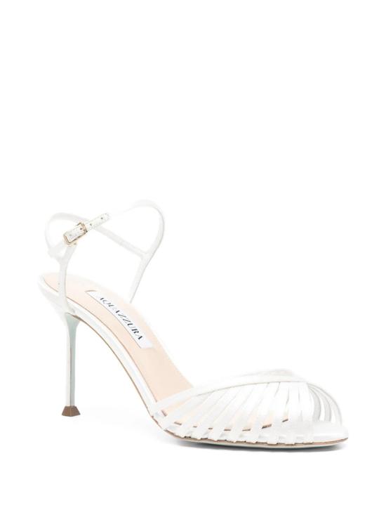 26SS 아쿠아주라 샌들 HDMMIDBRSATFFFWHITE White - AQUAZZURA