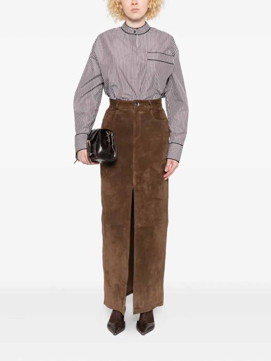 25FW 루루 스튜디오 셔츠 VERNAIVORYBROWN White - LOULOU STUDIO