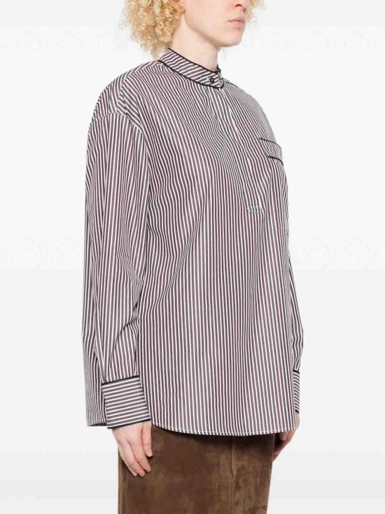 25FW 루루 스튜디오 셔츠 VERNAIVORYBROWN White - LOULOU STUDIO