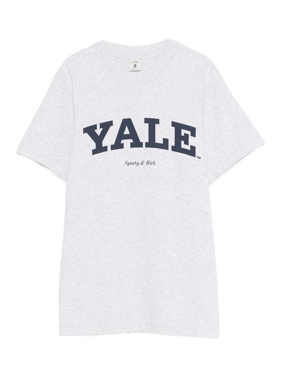 26SS 스포티앤리치 반팔 티셔츠 TO043611678GYHEGRE Grey