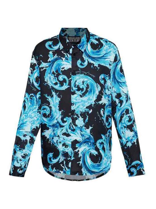 26SS 베르사체 셔츠 80GAL2R0NS757R76 Blue