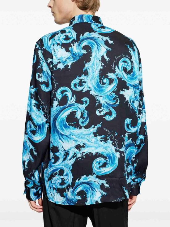 26SS 베르사체 셔츠 80GAL2R0NS757R76 Blue - VERSACE