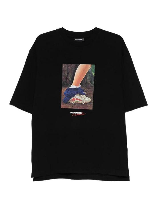 26SS 디스퀘어드2 반팔 티셔츠 D20033S71GD1654900 Black