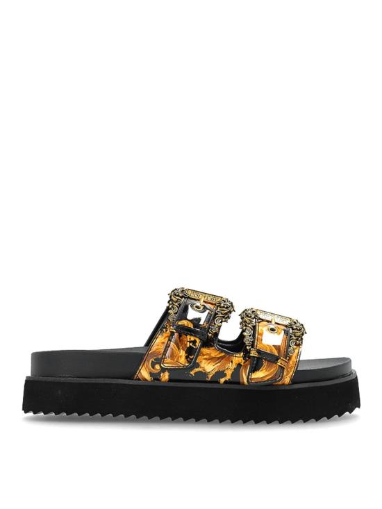 26SS 베르사체 바로크 버클 아리조나 샌들 80VA3SM1ZS366G89 Black