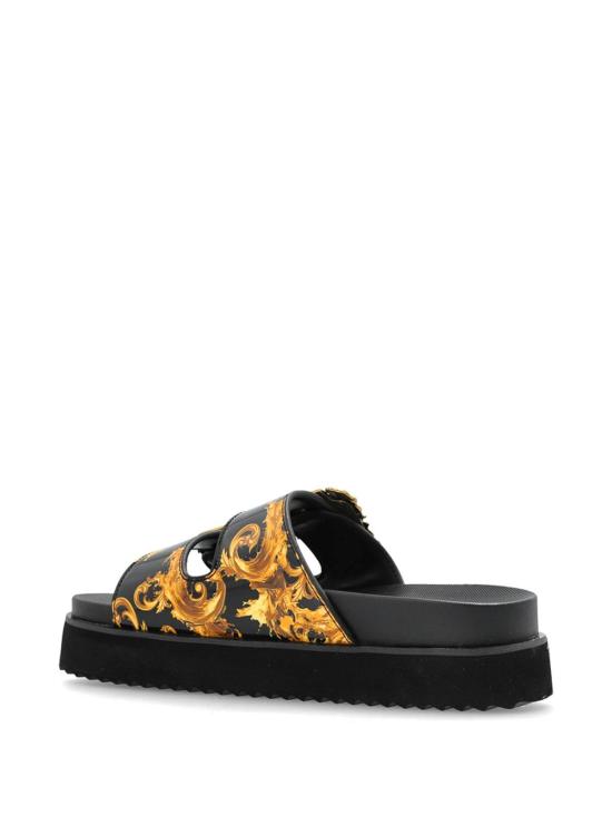 26SS 베르사체 바로크 버클 아리조나 샌들 80VA3SM1ZS366G89 Black - VERSACE