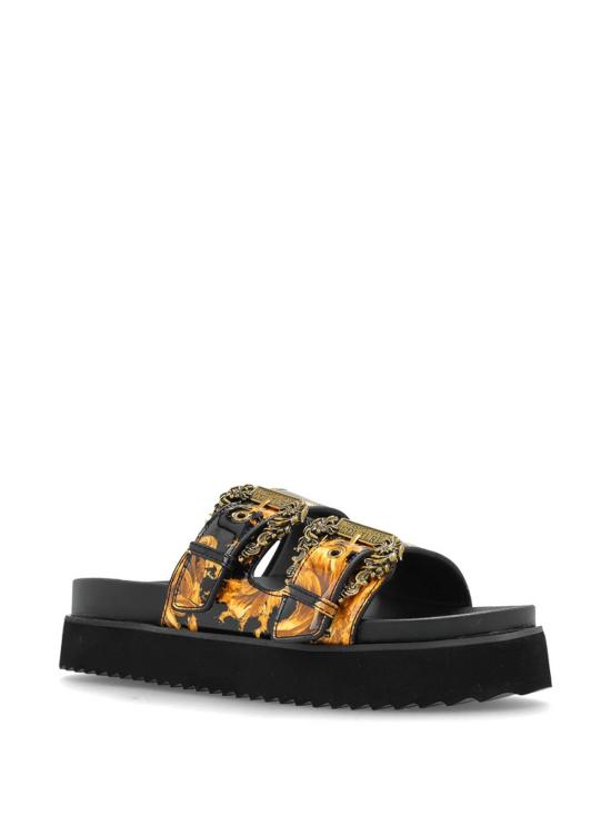 26SS 베르사체 바로크 버클 아리조나 샌들 80VA3SM1ZS366G89 Black - VERSACE