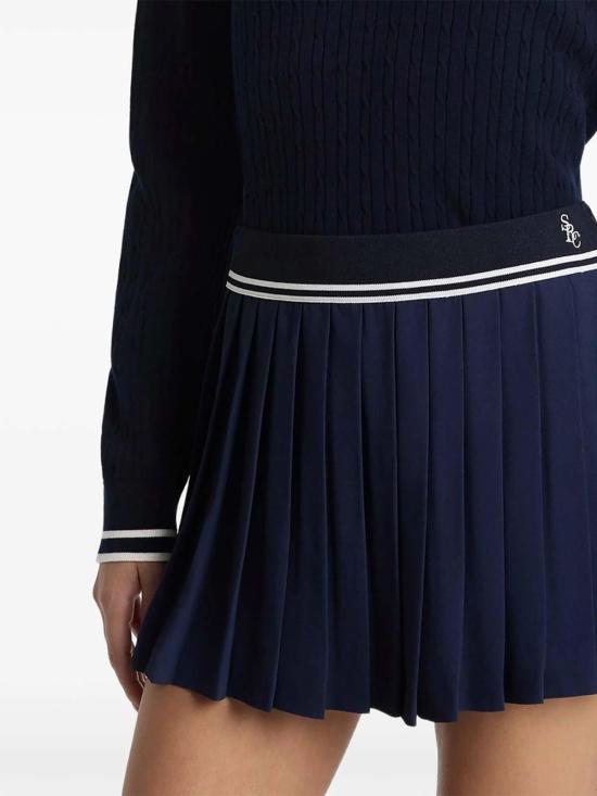 26SS 스포티앤리치 미디 스커트 SK01261302BLDNVEC Blue - SPORTY & RICH