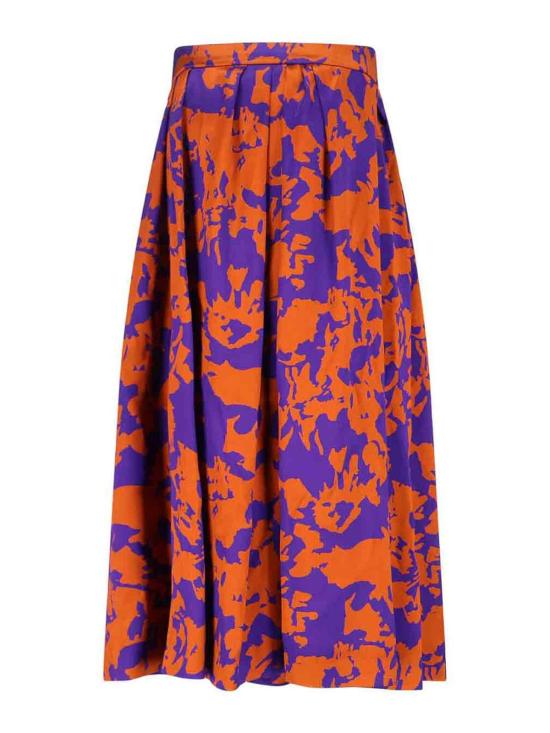 26SS 드리스 반 노튼 미디 스커트 1308893005353 Orange - DRIES VAN NOTEN