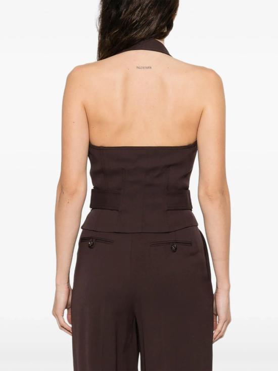 26SS 엘리자베타프랜치 베스트 GL00561E2644 Brown - ELISABETTA FRANCHI