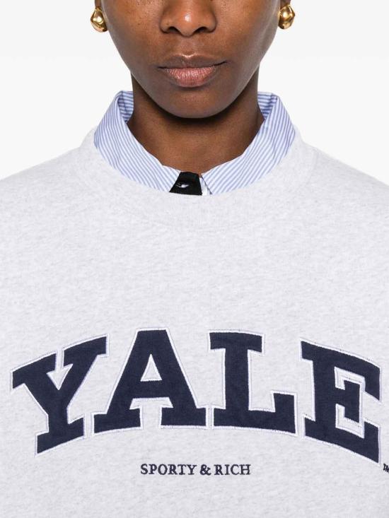 26SS 스포티앤리치 긴팔 티셔츠 ST071611681GYHGRAY Grey - SPORTY & RICH