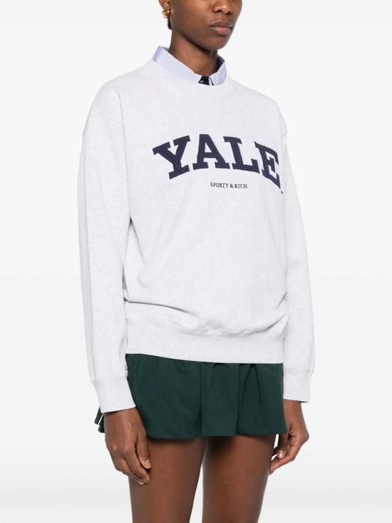 26SS 스포티앤리치 긴팔 티셔츠 ST071611681GYHGRAY Grey - SPORTY & RICH