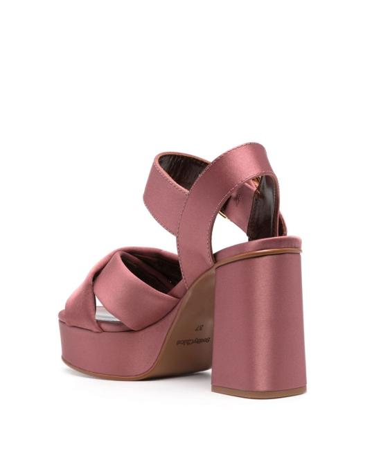  씨바이클로에 샌들 SB36033C dark pink satin ROSA ANTICO - SEE BY CHLOE'