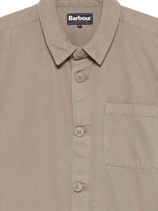 26SS 바버 워시드 코튼 오버셔츠 MOS0281OL72 Green - BARBOUR