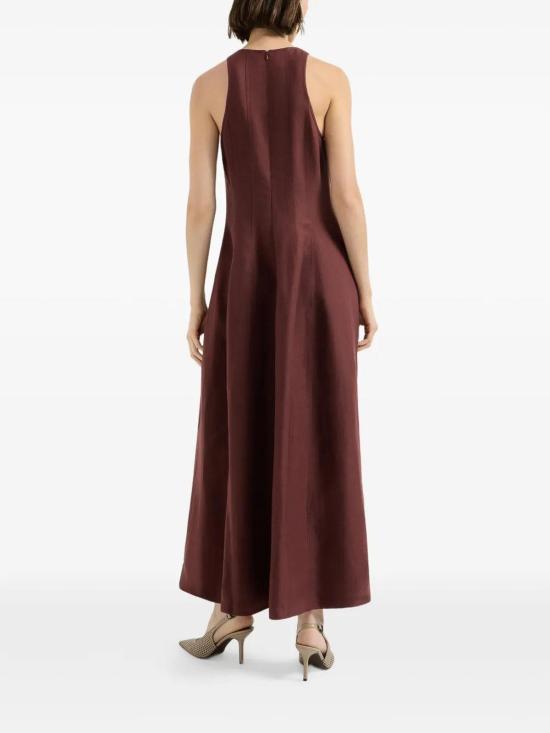 26SS 브루넬로 쿠치넬리 미디 스커트 MH126A5171C9288 Dark Red - BRUNELLO CUCINELLI