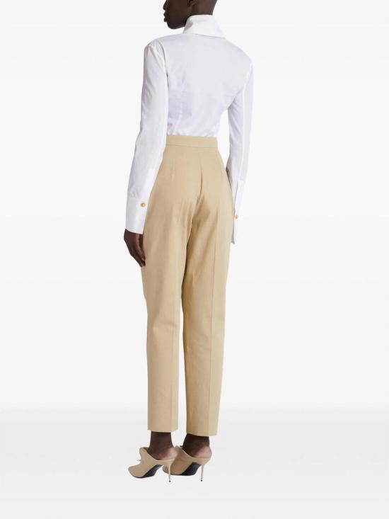 26SS 발망 스트레이트 팬츠 GF1PN190CG430AN Beige - BALMAIN