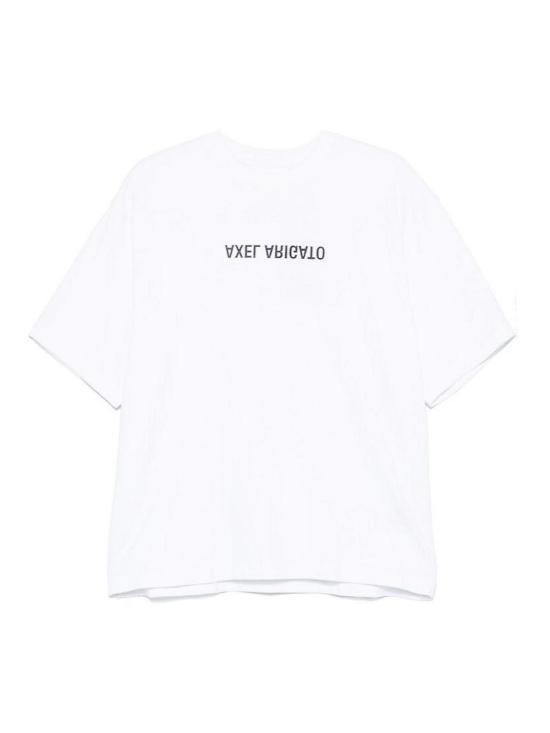 26SS 악셀 아리가토 반팔 티셔츠 A3118001DISTORTWHITE White