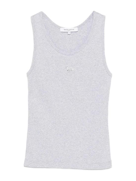 26SS 메종키츠네 베이비 폭스 립드 탱크탑 MW00121KA0033LGRME Grey