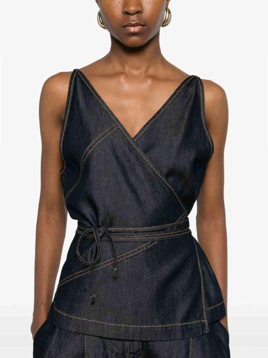 26SS 이로 민소매 티셔츠 RENATAWP16DN06 Blue - IRO