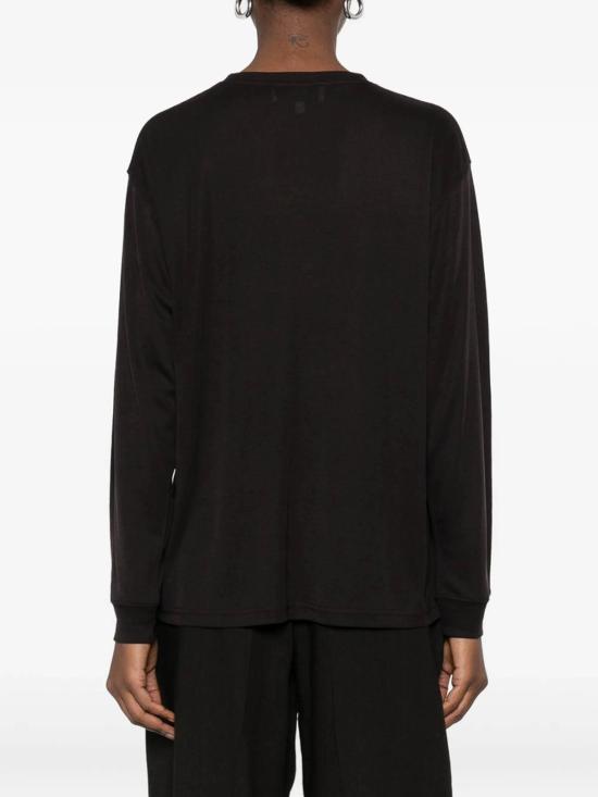 26SS 스튜디오 니콜슨 긴팔 티셔츠 SNW1388SIMMONSBLKGR Black - STUDIO NICHOLSON