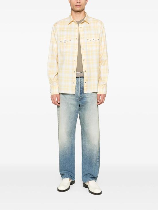 26SS 톰포드 긴팔 셔츠 FMC297HDS001JJF Yellow - TOMFORD