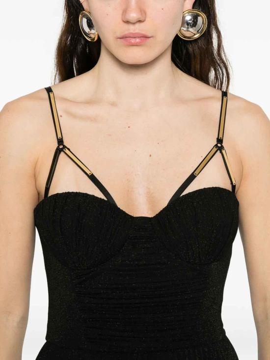 26SS 엘리자베타프랜치 미디 스커트 ABR1661E2110 Black - ELISABETTA FRANCHI