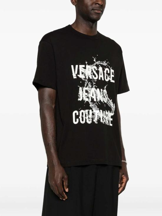 26SS 베르사체 반팔 티셔츠 80GAHC01CJ01C899 Black - VERSACE
