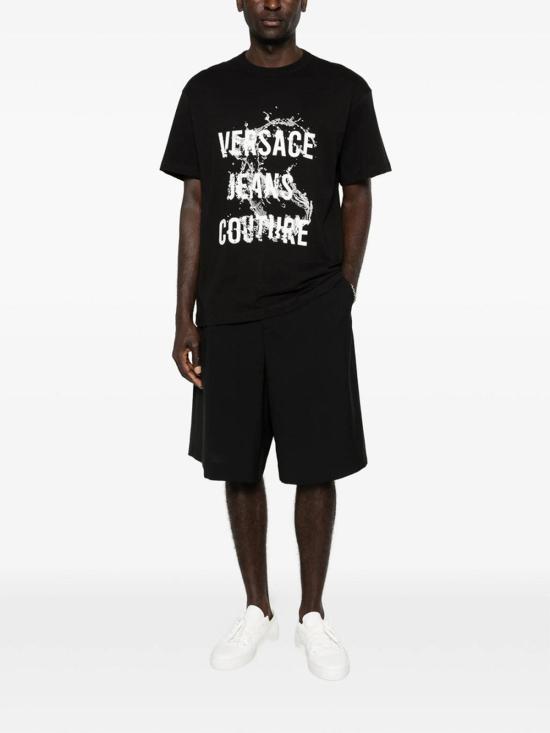 26SS 베르사체 반팔 티셔츠 80GAHC01CJ01C899 Black - VERSACE