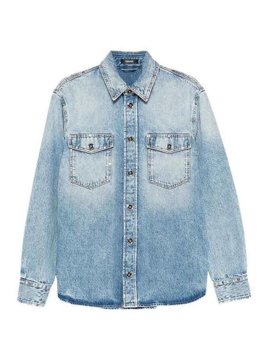 26SS 베르사체 데님 셔츠 1A1680410227471D190 Blue