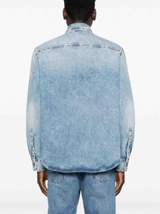 26SS 베르사체 데님 셔츠 1A1680410227471D190 Blue - VERSACE