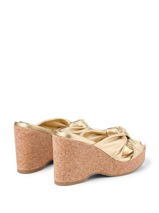 26SS 지미추 샌들 AVENUEWEDGE110MNAGOLD Gold - JIMMY CHOO