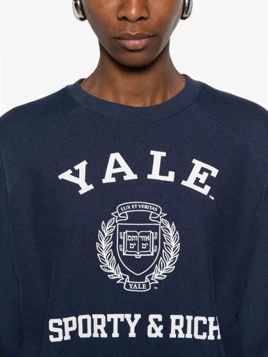 26SS 스포티앤리치 긴팔 티셔츠 ST082611680BLDKNAV Blue - SPORTY & RICH