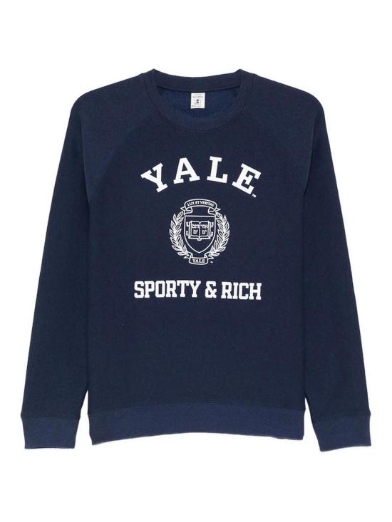 26SS 스포티앤리치 긴팔 티셔츠 ST082611680BLDKNAV Blue