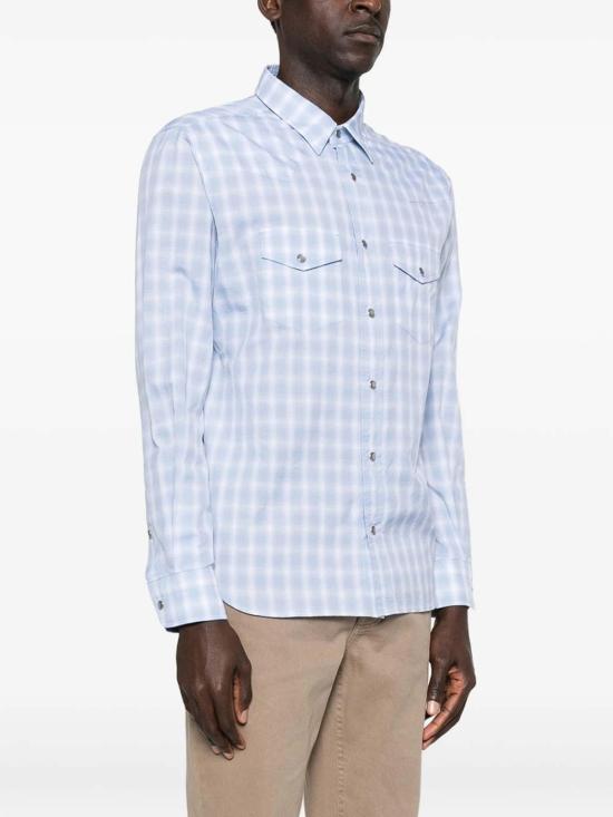 26SS 톰포드 긴팔 셔츠 FMC312HDS001WUA Blue - TOMFORD