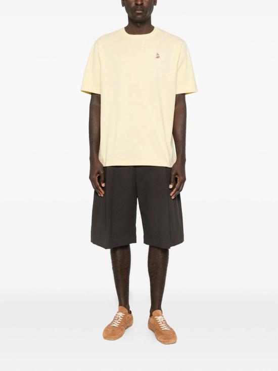 26SS 메종키츠네 드리밍 폭스 컴포트 티셔츠 QM00102KJ7026STRAW Yellow - MAISON KITSUNE