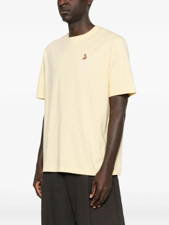 26SS 메종키츠네 드리밍 폭스 컴포트 티셔츠 QM00102KJ7026STRAW Yellow - MAISON KITSUNE