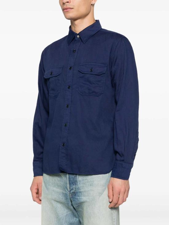 26SS 톰포드 긴팔 셔츠 FMC295HME001UDB Blue - TOMFORD