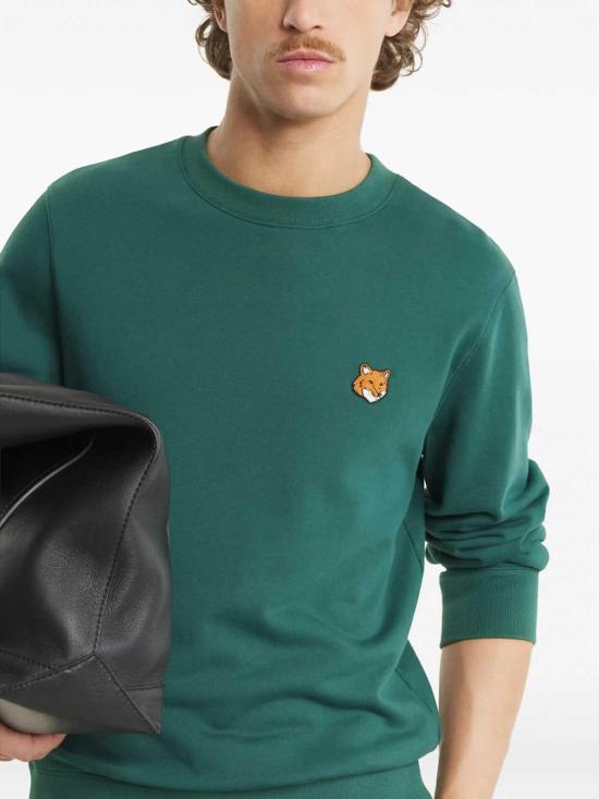 26SS 메종키츠네 폭스 헤드 레귤러 폴로 티셔츠 PM00303KM0340BGREE Green - MAISON KITSUNE