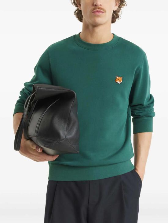 26SS 메종키츠네 폭스 헤드 레귤러 폴로 티셔츠 PM00303KM0340BGREE Green - MAISON KITSUNE