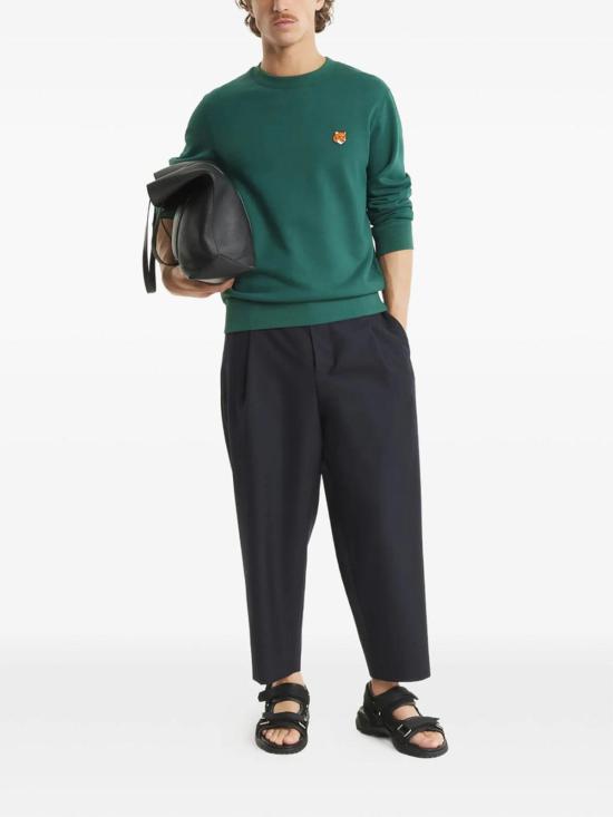 26SS 메종키츠네 폭스 헤드 레귤러 폴로 티셔츠 PM00303KM0340BGREE Green - MAISON KITSUNE