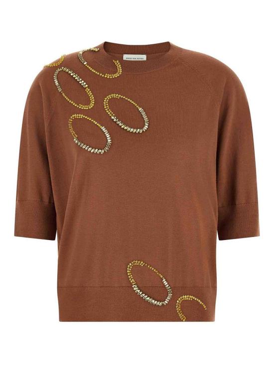 26SS 드리스 반 노튼 반팔 티셔츠 2610112023700700 Brown
