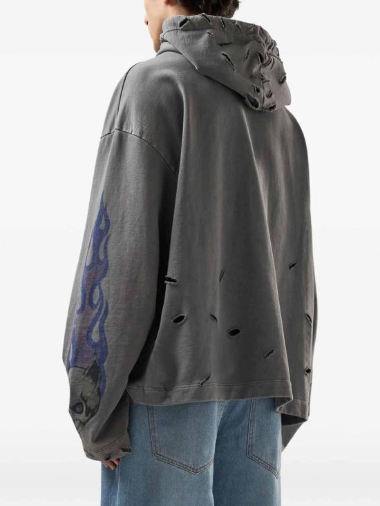 26SS 지씨디에스 후드 티셔츠 C1MWQE129F034 Grey - GCDS