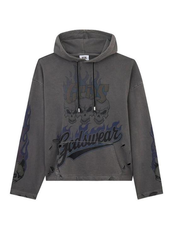 26SS 지씨디에스 후드 티셔츠 C1MWQE129F034 Grey