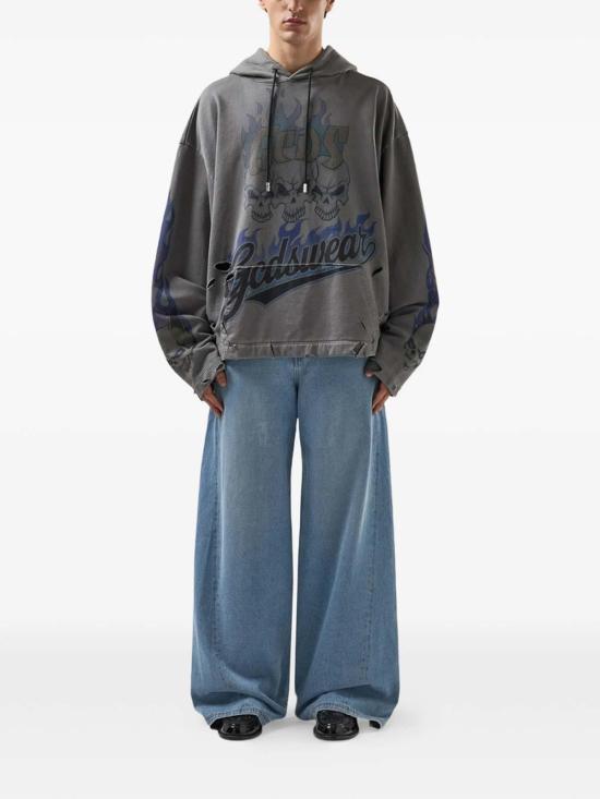 26SS 지씨디에스 후드 티셔츠 C1MWQE129F034 Grey - GCDS